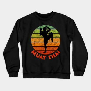 Muay Thai Fighter Kickboxing Boxer Thailand Crewneck Sweatshirt